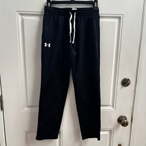 Under Armour Black Jogger Pants with White Drawcord